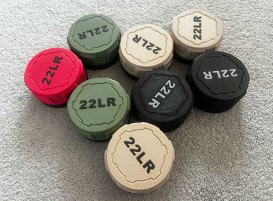 Mini .22LR Ammunition Storage Box Pocket Size Fits 50 Rounds Secure Screw Lid Durable Case For Small Caliber Rounds