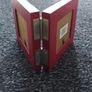 Feng Shui, Red Hinged Double Picture Frame with Chinese Coins Image 4