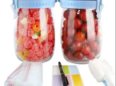 Brand New ZHOOGE set of 2 preserving Glass jars, 1000ML
