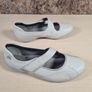 womens CLARKS FLEXLIGHT leather Shoes slip on velcro fastened mary jane style Size UK 6 D EU 39 Image 7