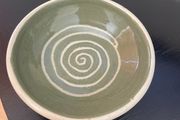 Vintage Small green ceramic dish MADE IN IRELAND