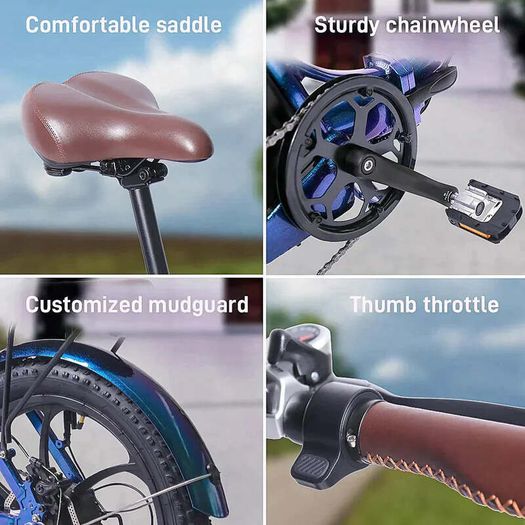 Fafrees F20 Pro City Electric Bike - Aurora Blue