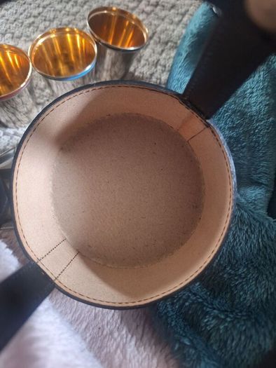 Rare West German Duo Flask and Cups
