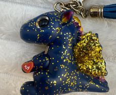 TY Beanie Boos Mini Boo Figures Series 3 SAFFIRE the Blue Dragon (approx. 2 inch) Used Please see photos