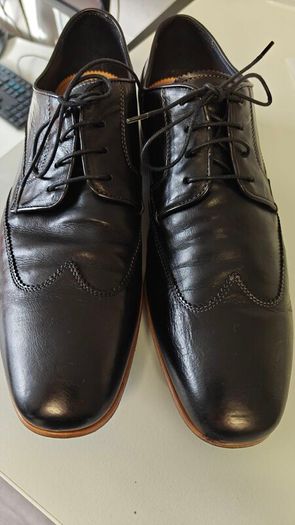 Designer Paul Smith Black Leather Oxford Men's Shoes