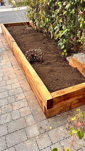 Front Porch Planter Box, Garden Sleepers Edging