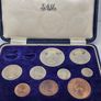 South Africa 1953 Silver Proof Coin Set in Original Holder 5 Shillings to Farthing Stunning Proof Coins Image 6