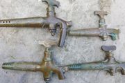 Antique Brass Handle Barrel spigot Tap Horse Head