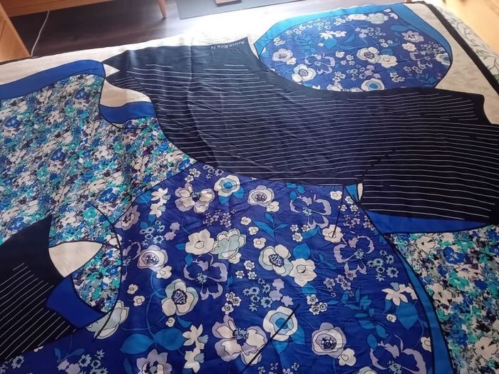 Designer Annarita N Large Silk Scarf