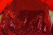 NEW red girls sequin jumper