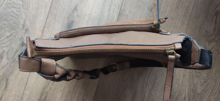Next Tan Brown Genuine Leather Crossbody Bag