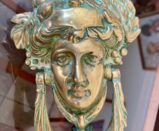 Early 20th Century Brass Athena Door Knocker