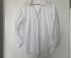 MSCH Crisp White Cotton Ladies Shirt size M/L