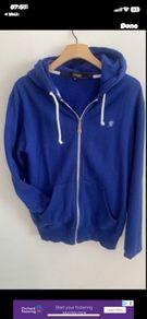 hoodie medium American brand 100% cotton royal blue