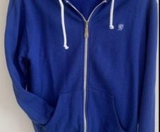 hoodie medium American brand 100% cotton royal blue