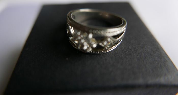 Vintage White Sapphire Floral Ring