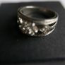 Vintage White Sapphire Floral Ring Image 9
