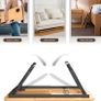laptop desk Laptop Desk, Walnut Color, Foldable Office Desk with Adjustable Tilt Angle Image 7
