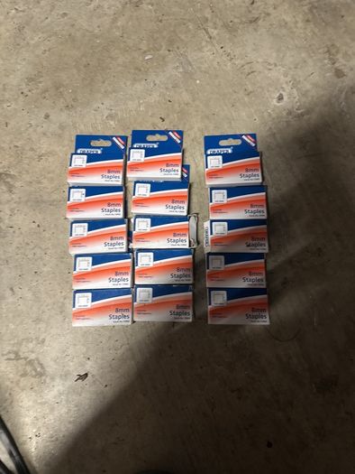8mm staples. 15packs of 1000