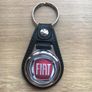 Brand new synthetic leather Fiat key ring with trolley token Image 2
