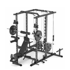 Multy Gym Cross with Smith Bar Machine, Bench,