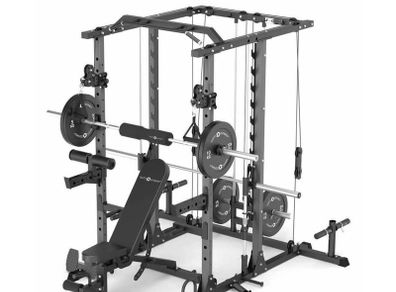 Multy Gym Cross with Smith Bar Machine, Bench,
