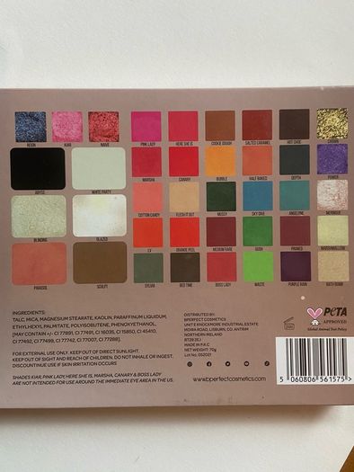 BPerfect v The Vivienne Sceptre Makeup palette