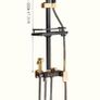 Luxury Black & Golden Square Shower Head Set - Wall-Mounted, Full Copper with Extended Pole, 4 Adjustable Settings for Ultimate Bathing Experience , brand new Image 3