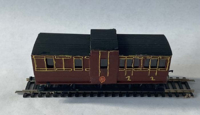M.G.W.R. 6 wheel coach 3rd class railway model many available