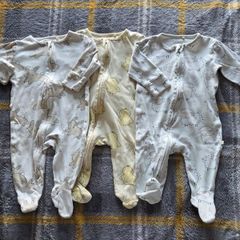 3-6m, Next Animal 2 Way Zip Sleepsuits