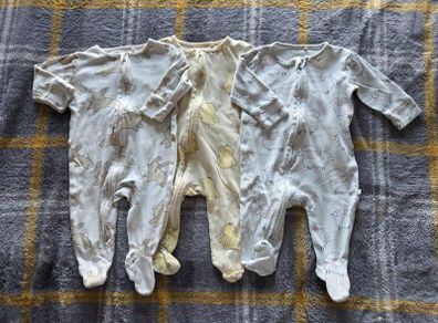 3-6m, Next Animal 2 Way Zip Sleepsuits