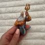 Little Mermaid King Triton Figure Disney Cake Topper approx. 8 cm. Used Please see photos Image 4