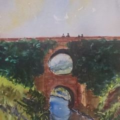 spectacle bridge lisdoonvarna  watercolour