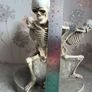 Large halloween skeleton candle stand Image 7