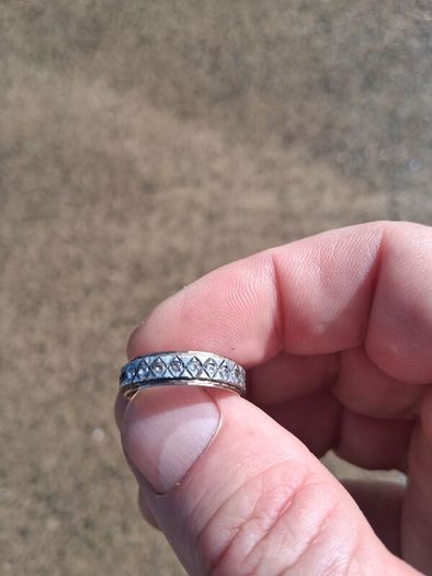 9k Gold 1970'S Full Eternity Ring(3 grams)