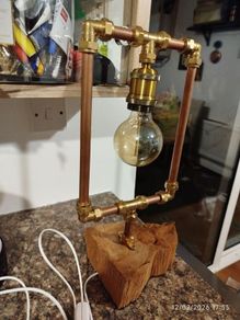copper pipe lamp