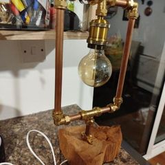 copper pipe lamp