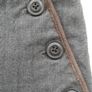 Part Two, Grey Cropped Trousers with Leather Tipped Pockets, Size 10. Image 2