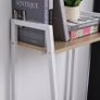 Modern Foldable Office Desk with Storage Shelf Freestanding Multi-function Computer Workstation Dining Table for Home Office (FREE POSTAGE) Image 9
