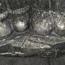 Vintage Wolf Original Soapstone Inuit Couple Statue Image 2
