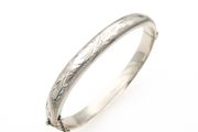 925 Vintage Sterling Silver Bangle, Birmingham 1973