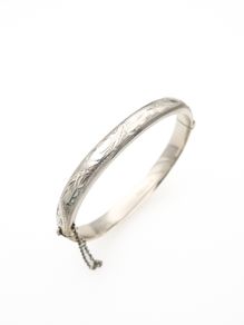 925 Vintage Sterling Silver Bangle, Birmingham 1973