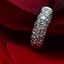 Vintage 1960s Half Hoop Diamond Earrings Image 5