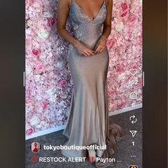 Debs dress champagne size 6-8