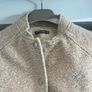 Beige Boucle Bomber Jacket (Size S or a UK 10) Image 3