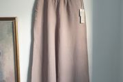 Wide Leg Linen Blend Trousers Size Large