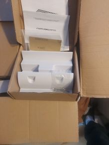 White solar panel mounting bracket kit