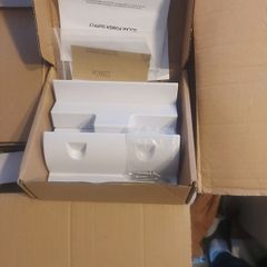 White solar panel mounting bracket kit