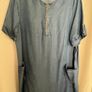 New Denim Tunic Dress With Pockets Image 2