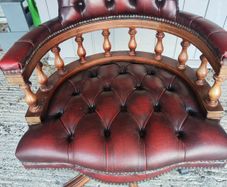 Vintage Leather Captains Chair